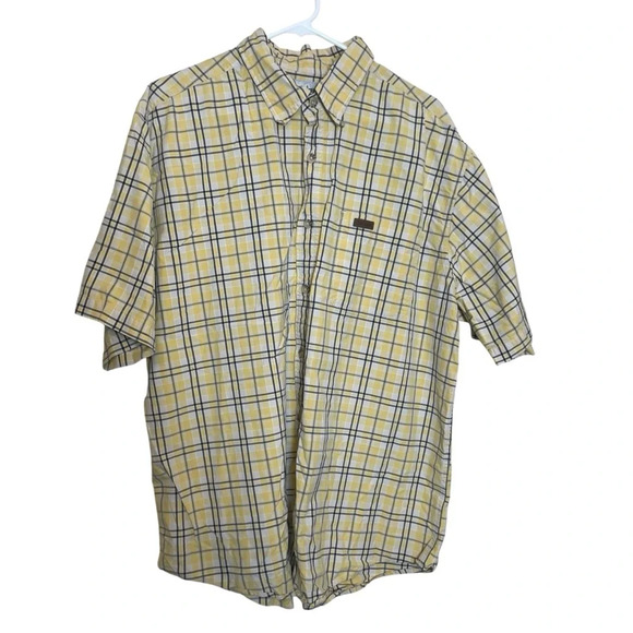 Carhartt S148 Short Sleeve Plaid Shirt Men's XL Button Down 100% Cotton Outdoor - Picture 1 of 11